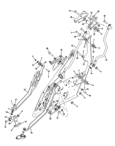 Control Assembly Diagram and Parts List for S7232-D 53AY8DU8050-312HP Cub Cadet Lawn Tractor